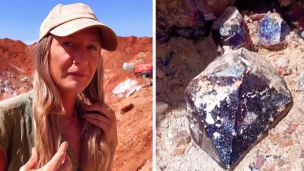 ‘Its massive’: Woman discovers stunning rare earth in Aussie outback