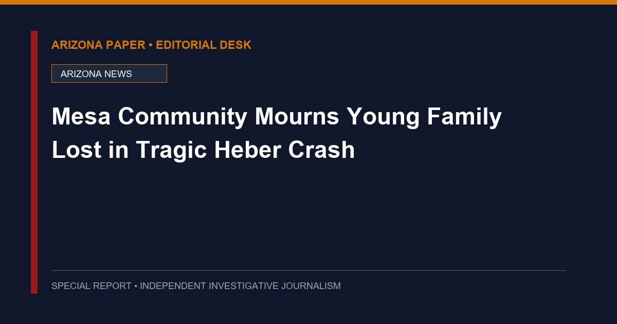 Mesa Community Mourns Young Family Lost in Tragic Heber Crash